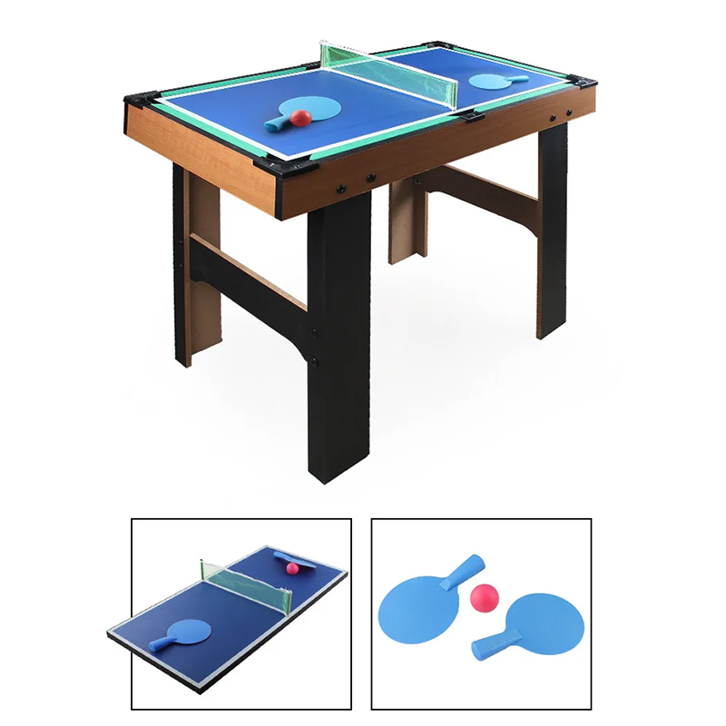 Langırt, Hava Hokeyi, Masa Tenisi ve Bilardo içeren 4'ü 1 Arada Çoklu Oyun Masası