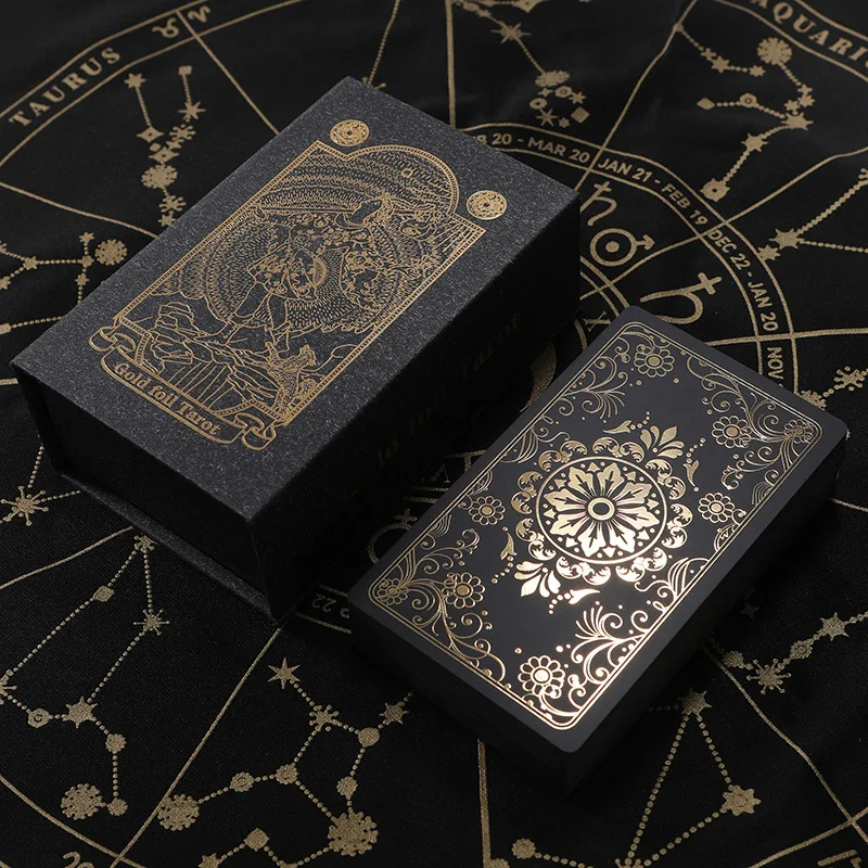Siyah PVC Klasik Tarot Kartları