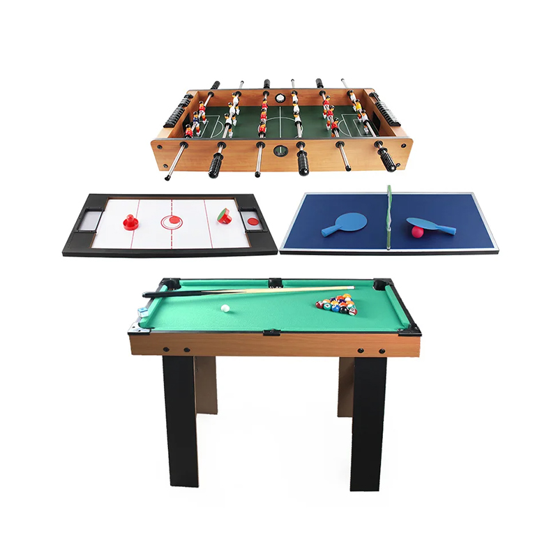 Langırt, Hava Hokeyi, Masa Tenisi ve Bilardo içeren 4'ü 1 Arada Çoklu Oyun Masası