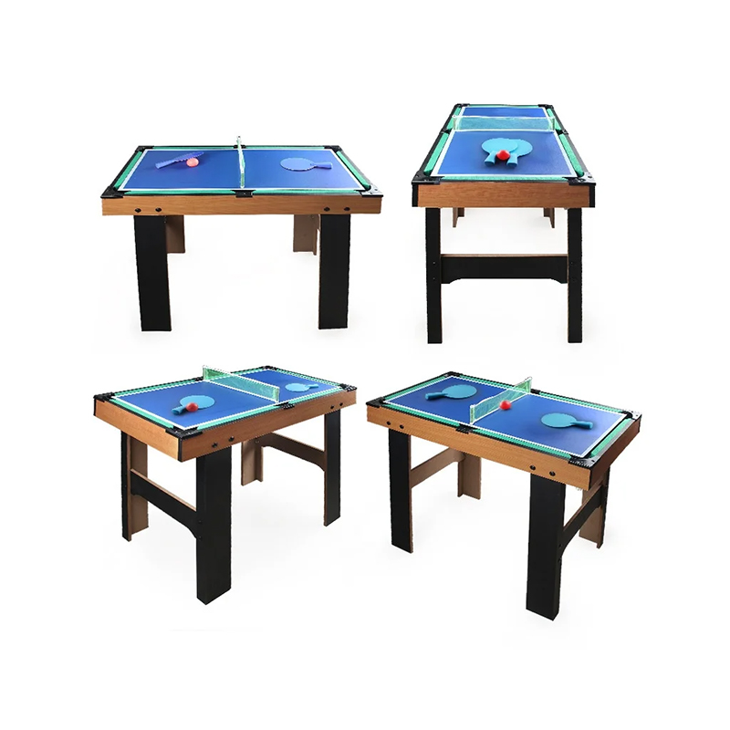 Langırt, Hava Hokeyi, Masa Tenisi ve Bilardo içeren 4'ü 1 Arada Çoklu Oyun Masası