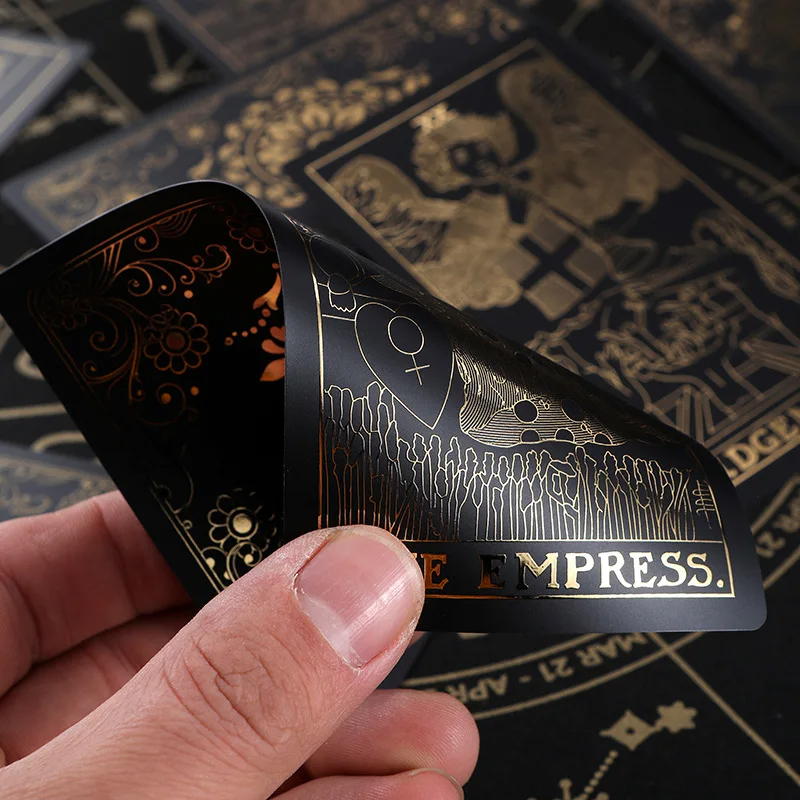 Siyah PVC Klasik Tarot Kartları