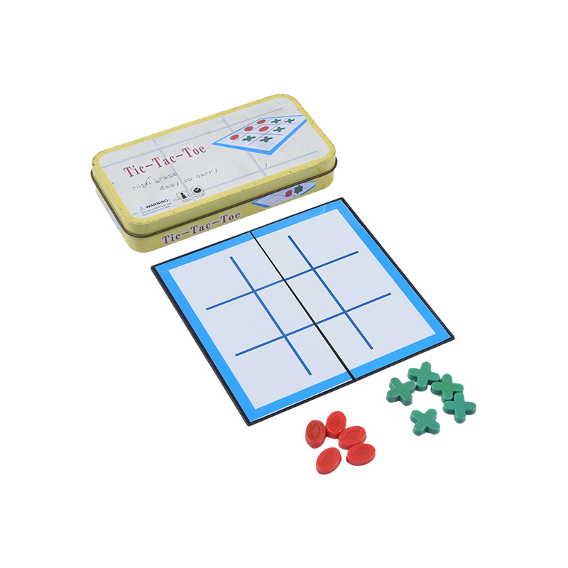 Metal Saklama Kutulu Taşınabilir Klasik Tic-Tac-Toe Seti