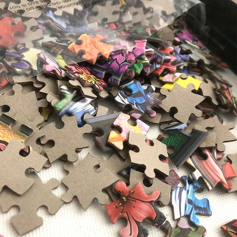 Çok Renkli Puzzle Seti - Klasik Yapboz Aksesuarları Koleksiyonu