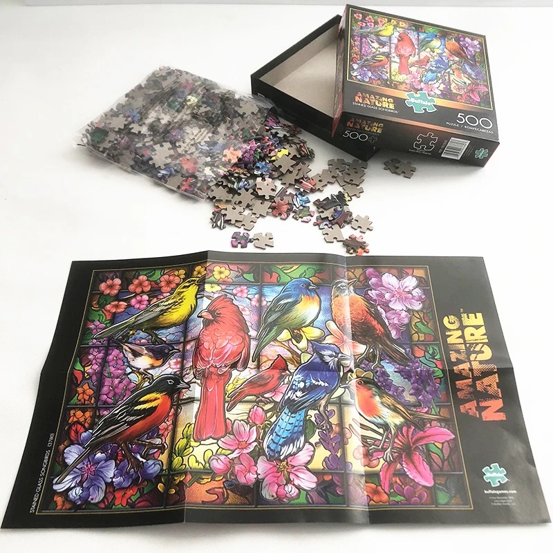 Çok Renkli Puzzle Seti - Klasik Yapboz Aksesuarları Koleksiyonu