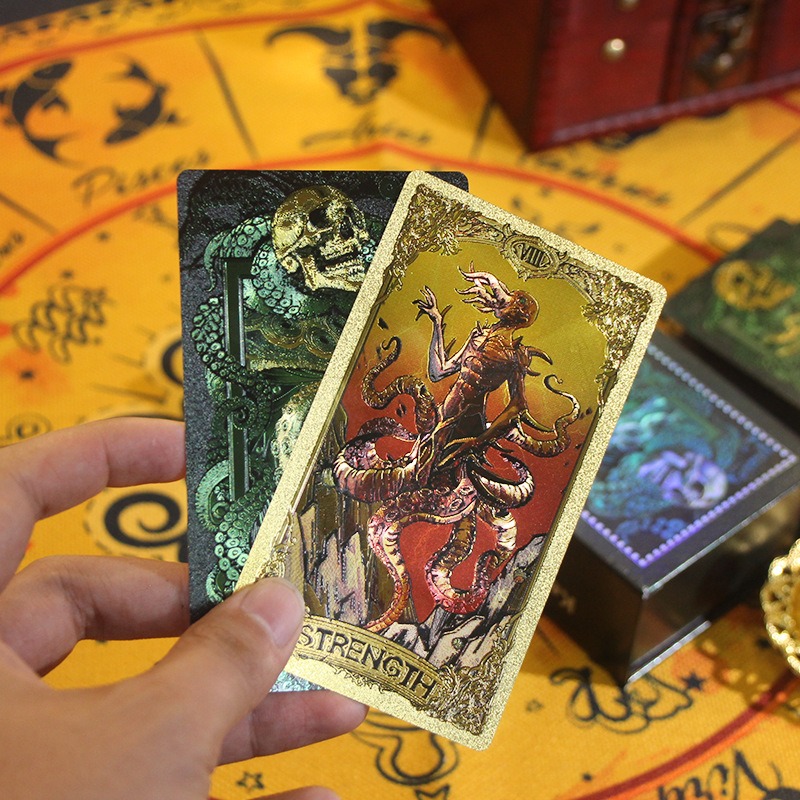 Mistik Yeşil ve Altın Sürümü - Kesulu Mitoloji Tarot Kartları