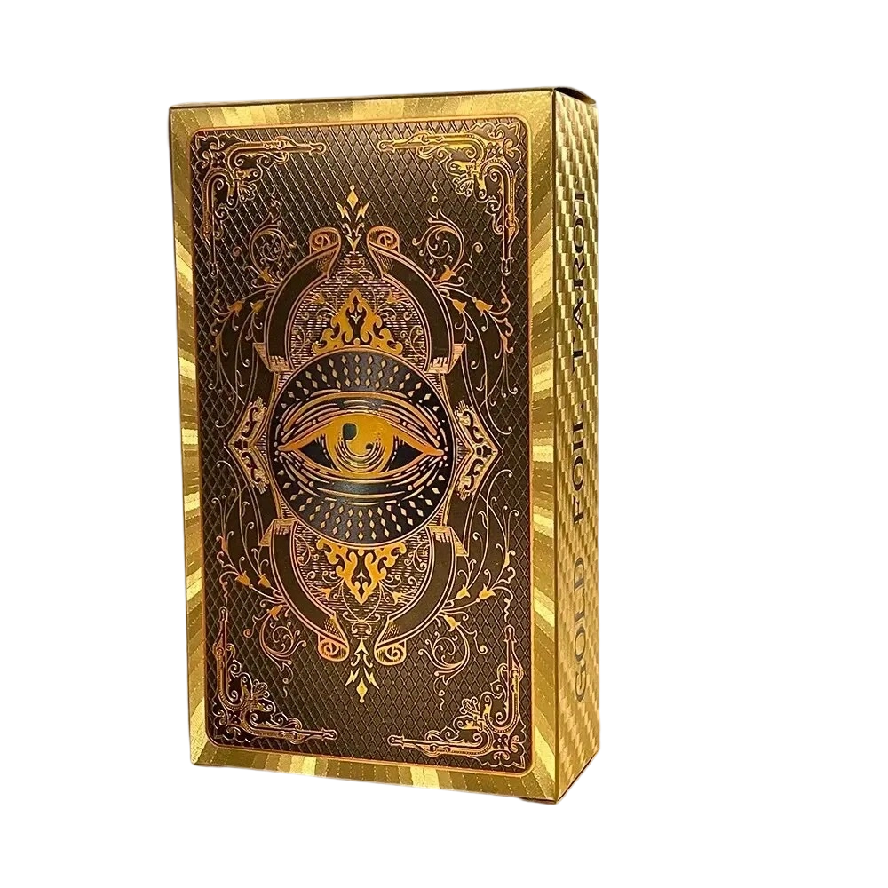Premium Altın Folyo Tarot Kartları Seti