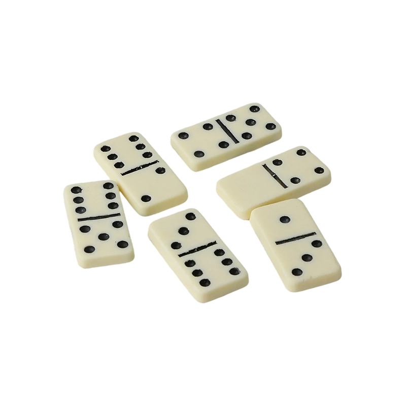 Fildişi Kaplamalı Geleneksel Çift Altılı Domino Seti