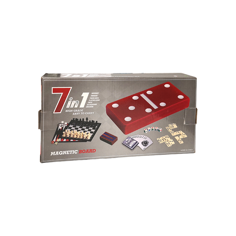 Red Polka-Dot Edition - Klasik Domino ve Cribbage Kombo Seti