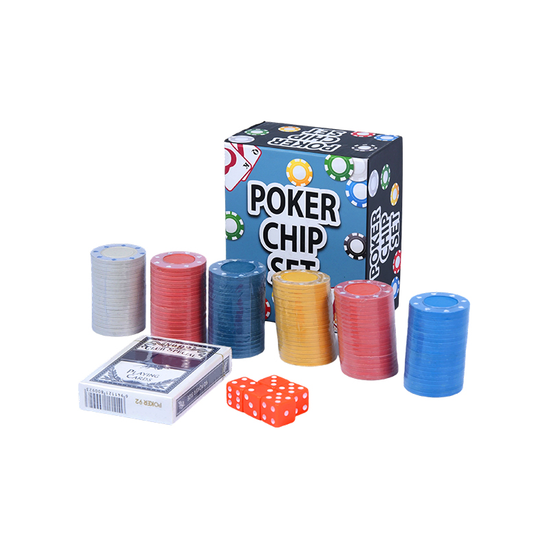 Renkli Çipler, Oyun Kartları ve Zar Poker Çipi Seti ile tamamlayın