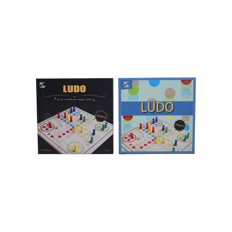 Aile Eğlence Sürümü Klasik LUDO Ahşap Masa Oyunu