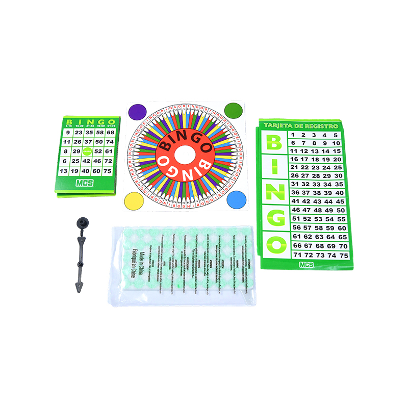 Tüm Temel Bileşenlerle Tamamlayın Klasik BINGO Oyun Seti